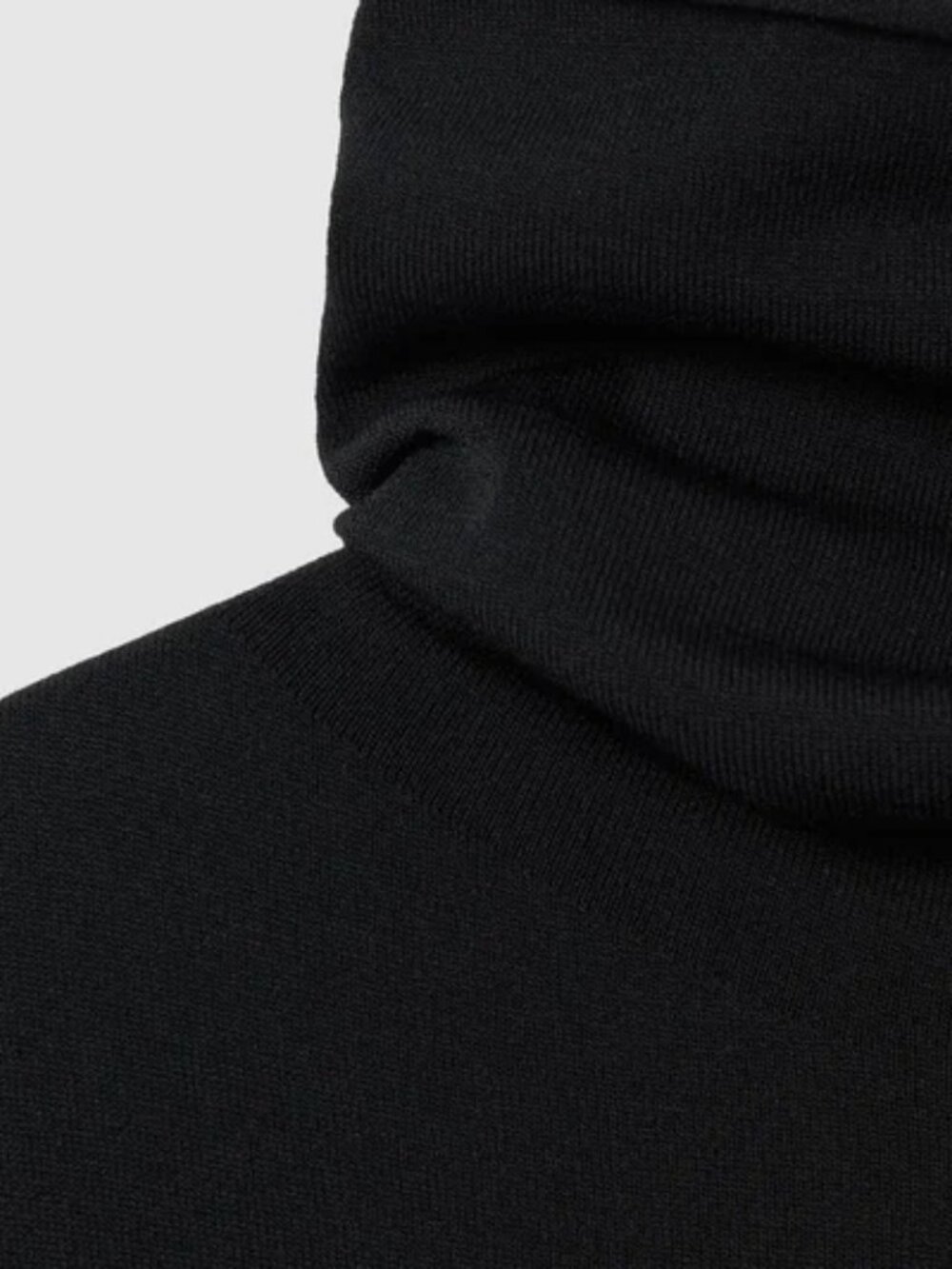 REISS Cici Roll Neck Draped Midi Dress in Black - Size XS - NWT - Picture 6 of 9